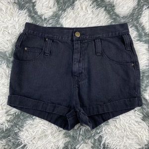 BDG Womens Roll Up Shorts Size 27 Black